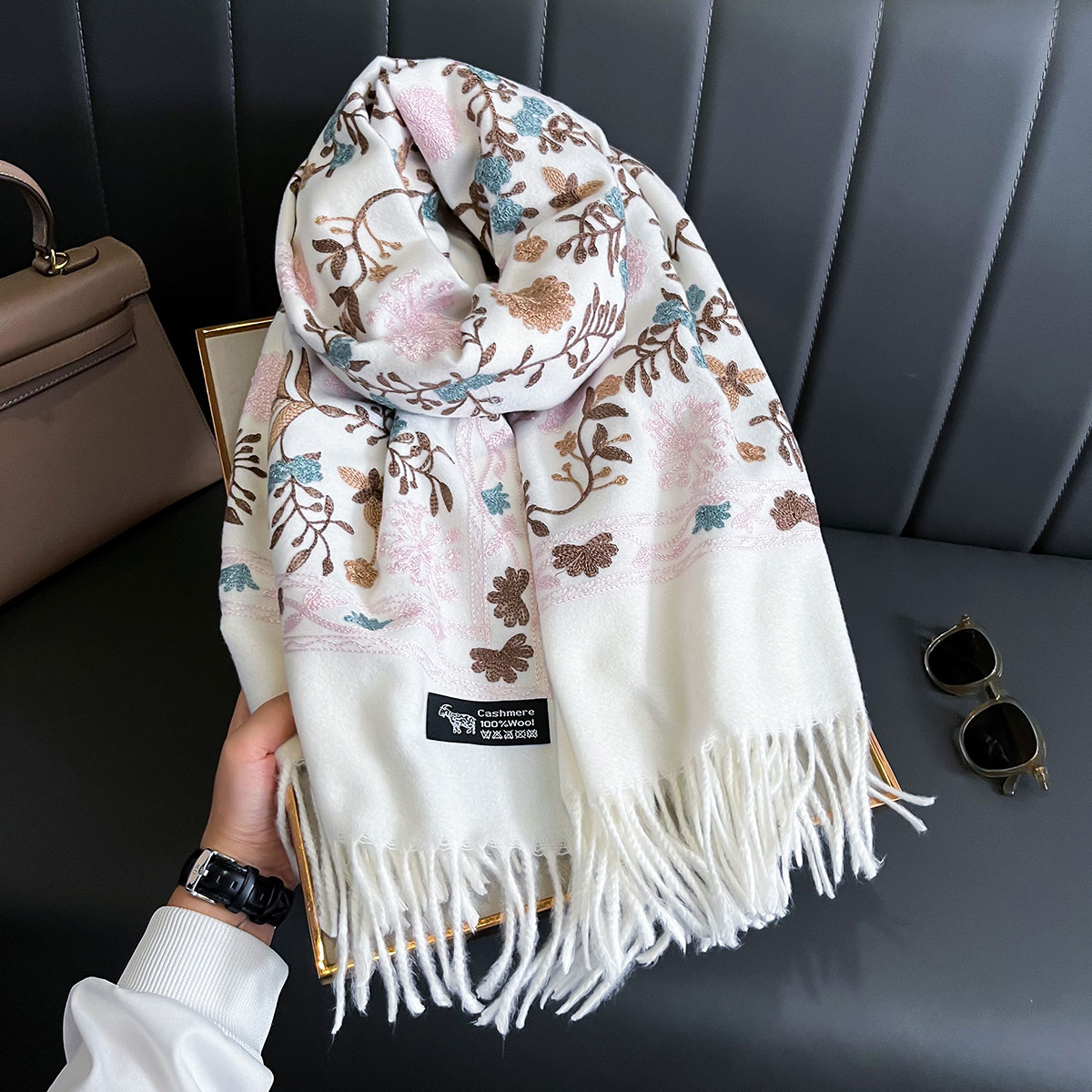 Home Textiles Blanket - جديد شتاء دافئ الكشمير وشاح للنساء