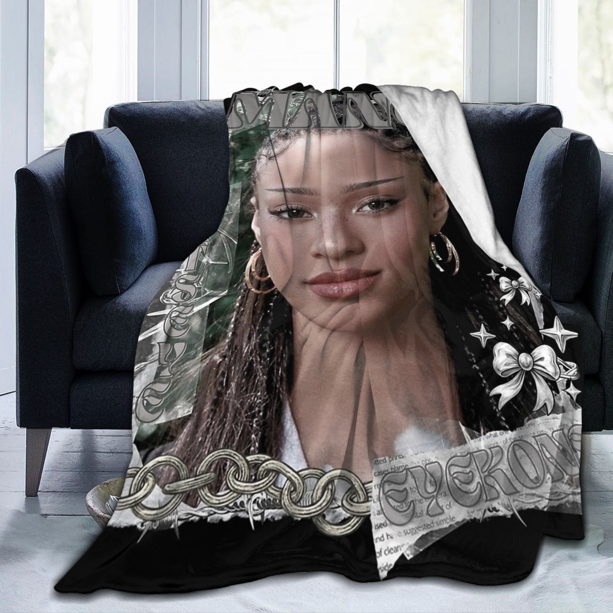 Home Textiles Group - بطانية KATSEYE Manon Kpop Y2K Group