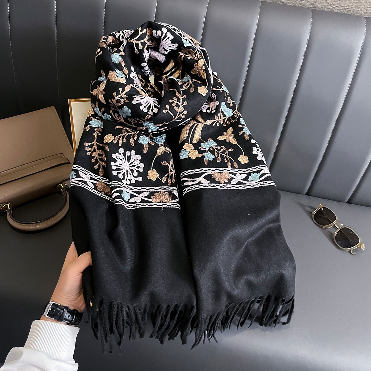جديد شتاء دافئ الكشمير وشاح لل - مراجعة Home Textiles Blanket وسعره