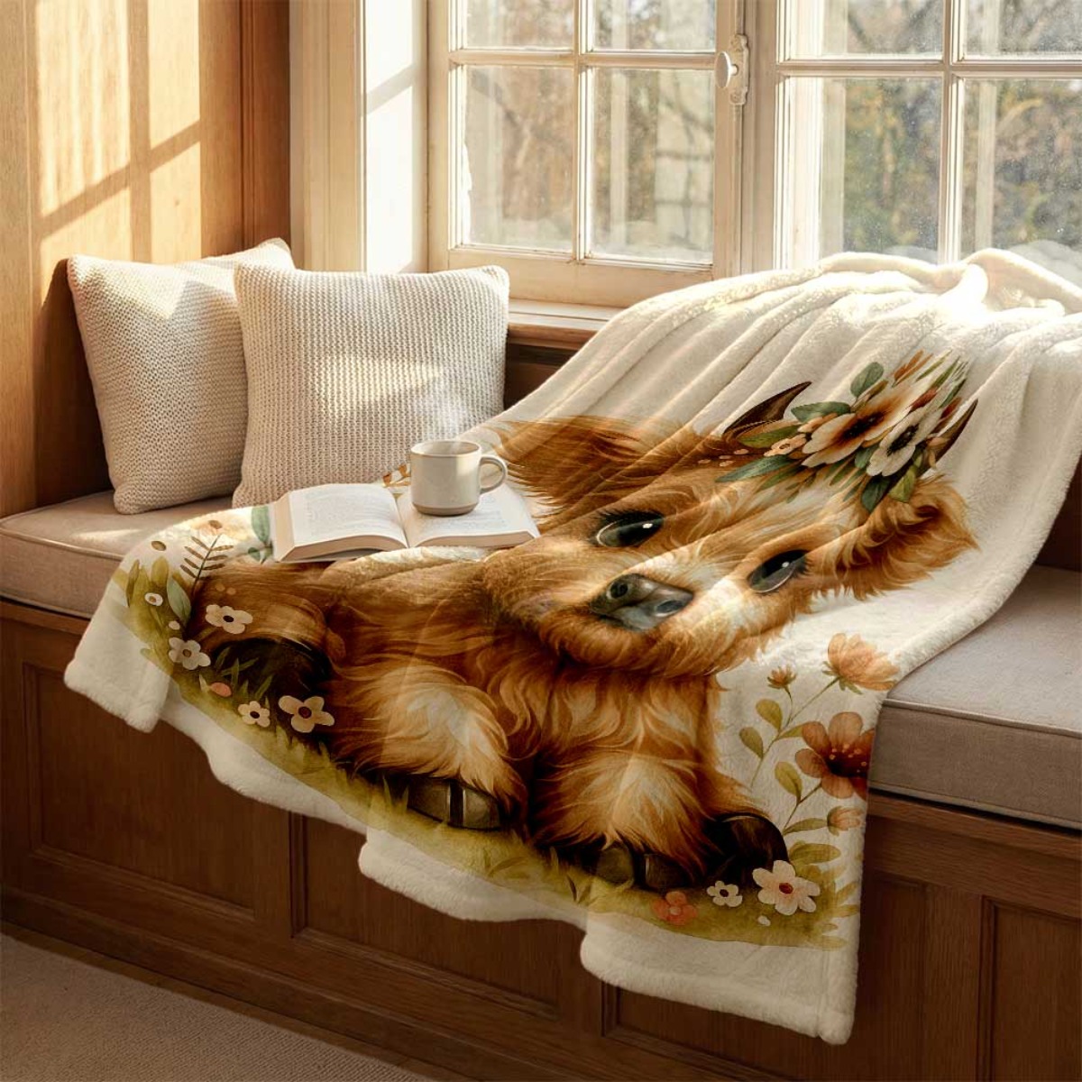 بطانية فلانيل ناعمة ومريحة بنم - مراجعة Highland Home Textiles وسعره