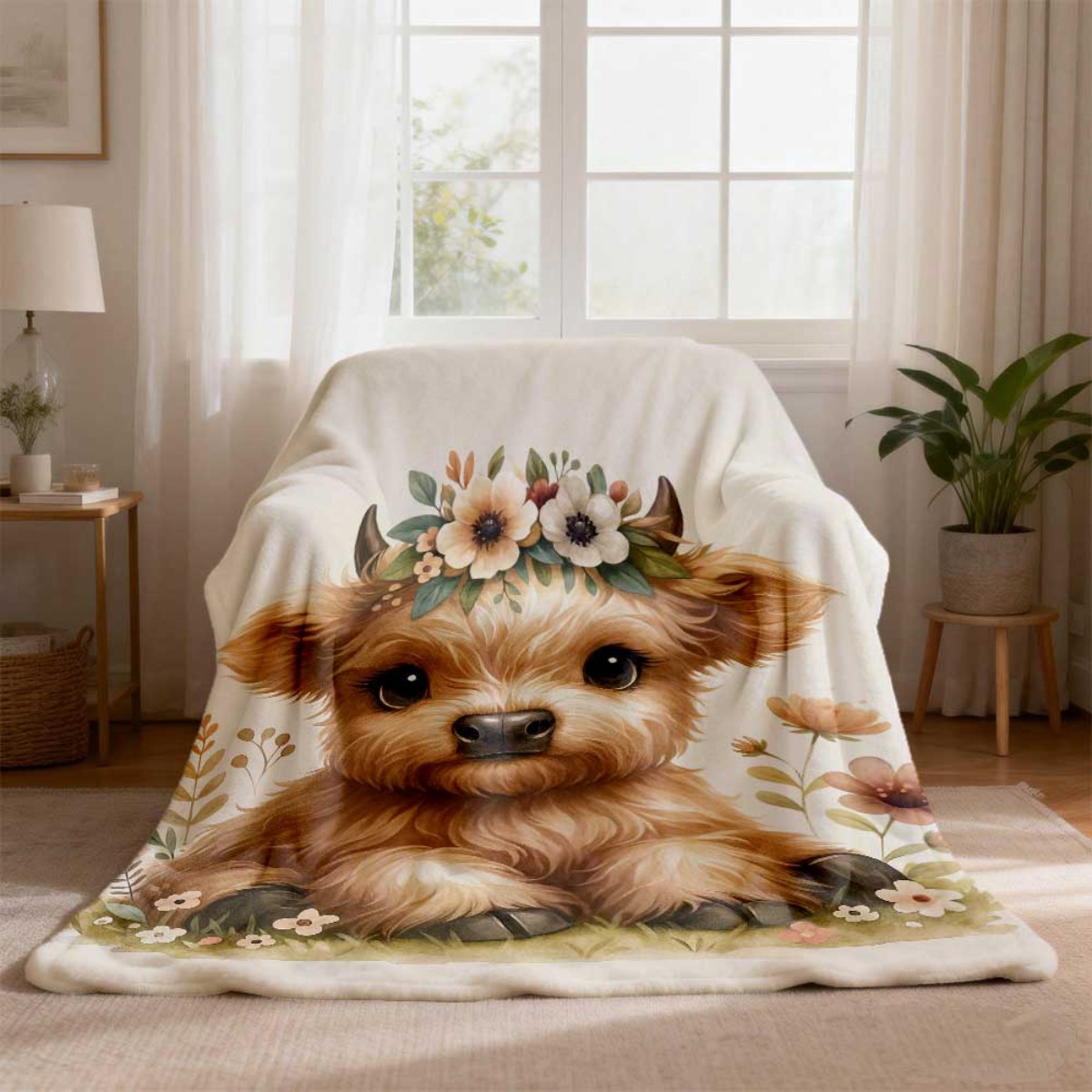 بطانية فلانيل ناعمة ومريحة بنم - مراجعة Highland Home Textiles وسعره