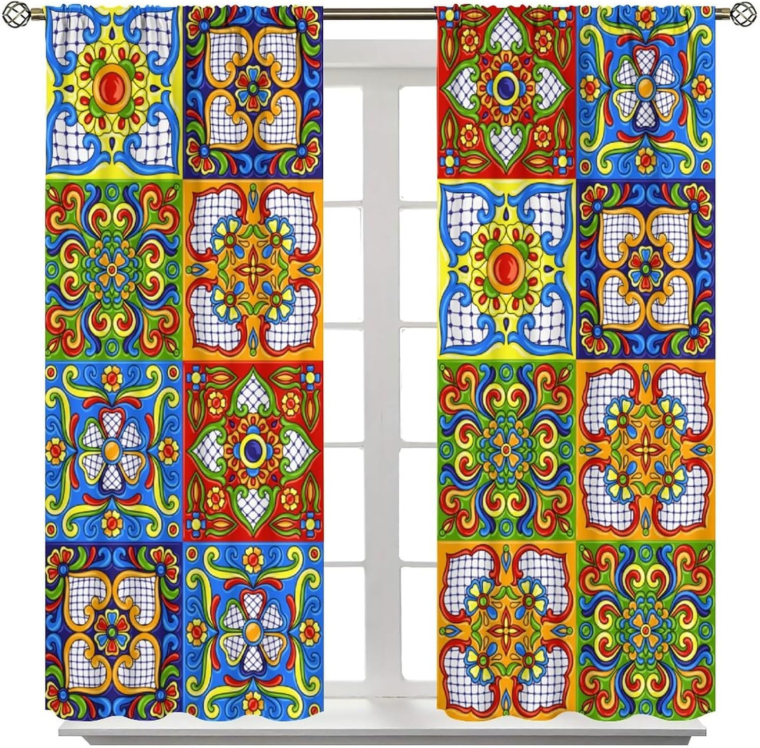 ستائر فاخرة بنمط مغربي بوهيمي  - مراجعة Home Textiles Luxury Curtains وسعره