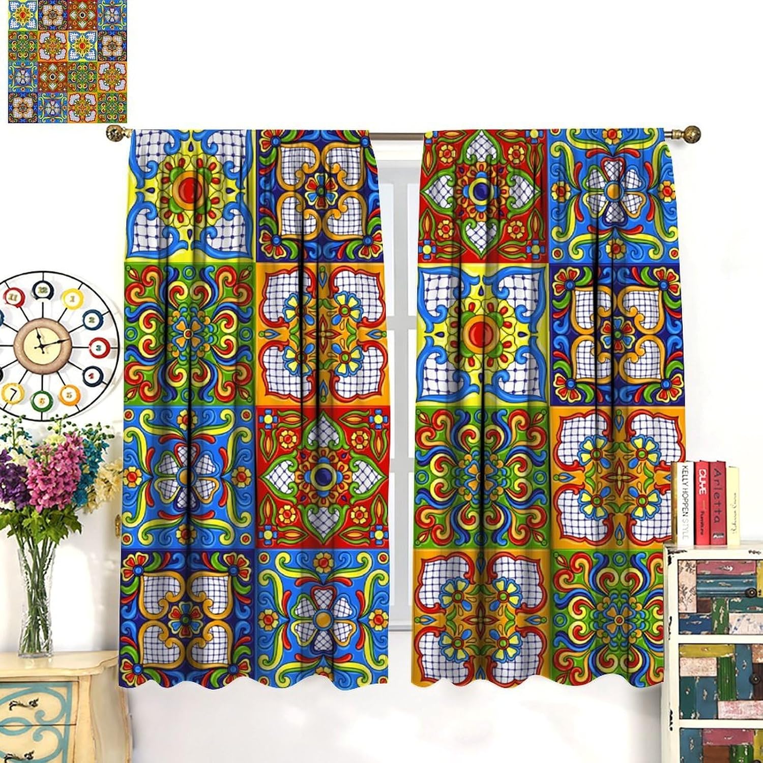 ستائر فاخرة بنمط مغربي بوهيمي  - مراجعة Home Textiles Luxury Curtains وسعره