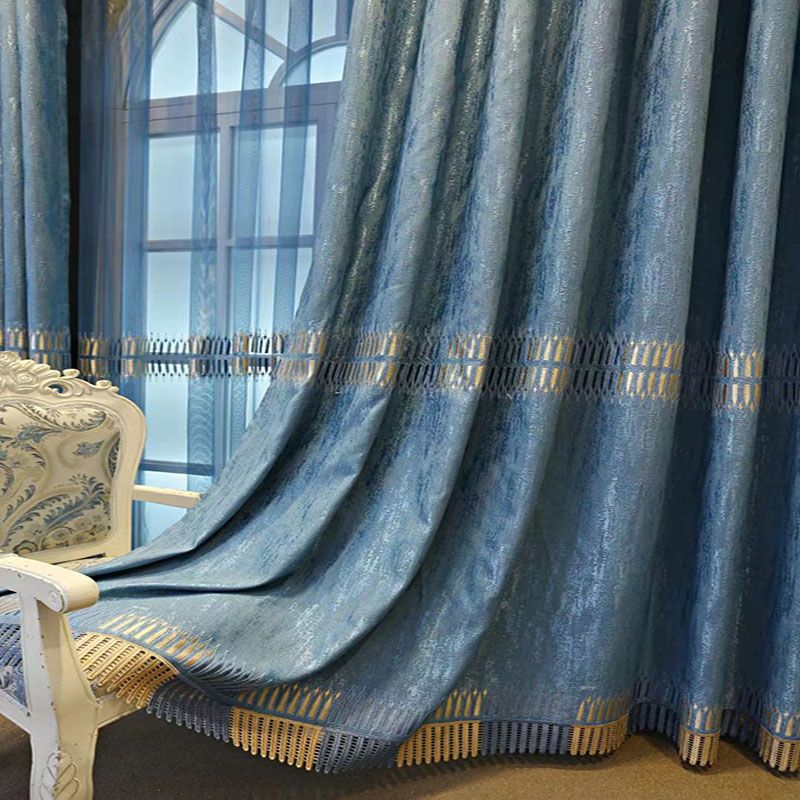 ستائر فاخرة مطرزة معتمة بتصميم - مراجعة Home Textiles Luxury Curtains وسعره