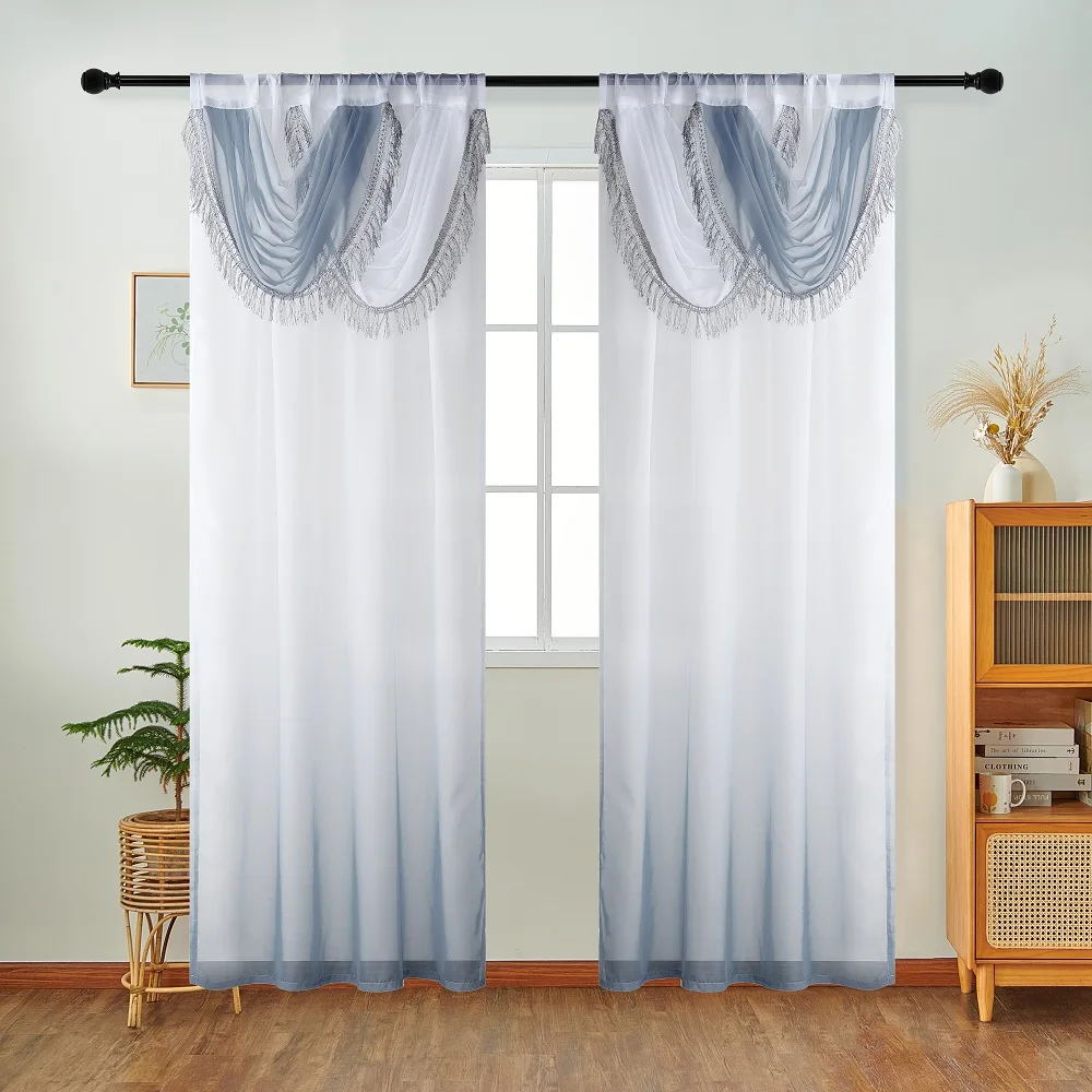 NAPEARL الأزرق الستار رئيس موج - مراجعة Home Textiles Luxury Curtains وسعره