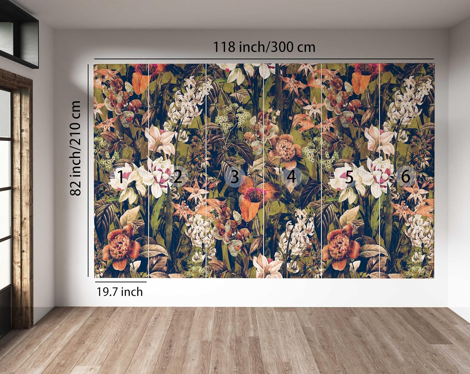 نسيج جداري فاخر بنقوش زهور، مط - مراجعة Home Textiles Luxury Curtains وسعره