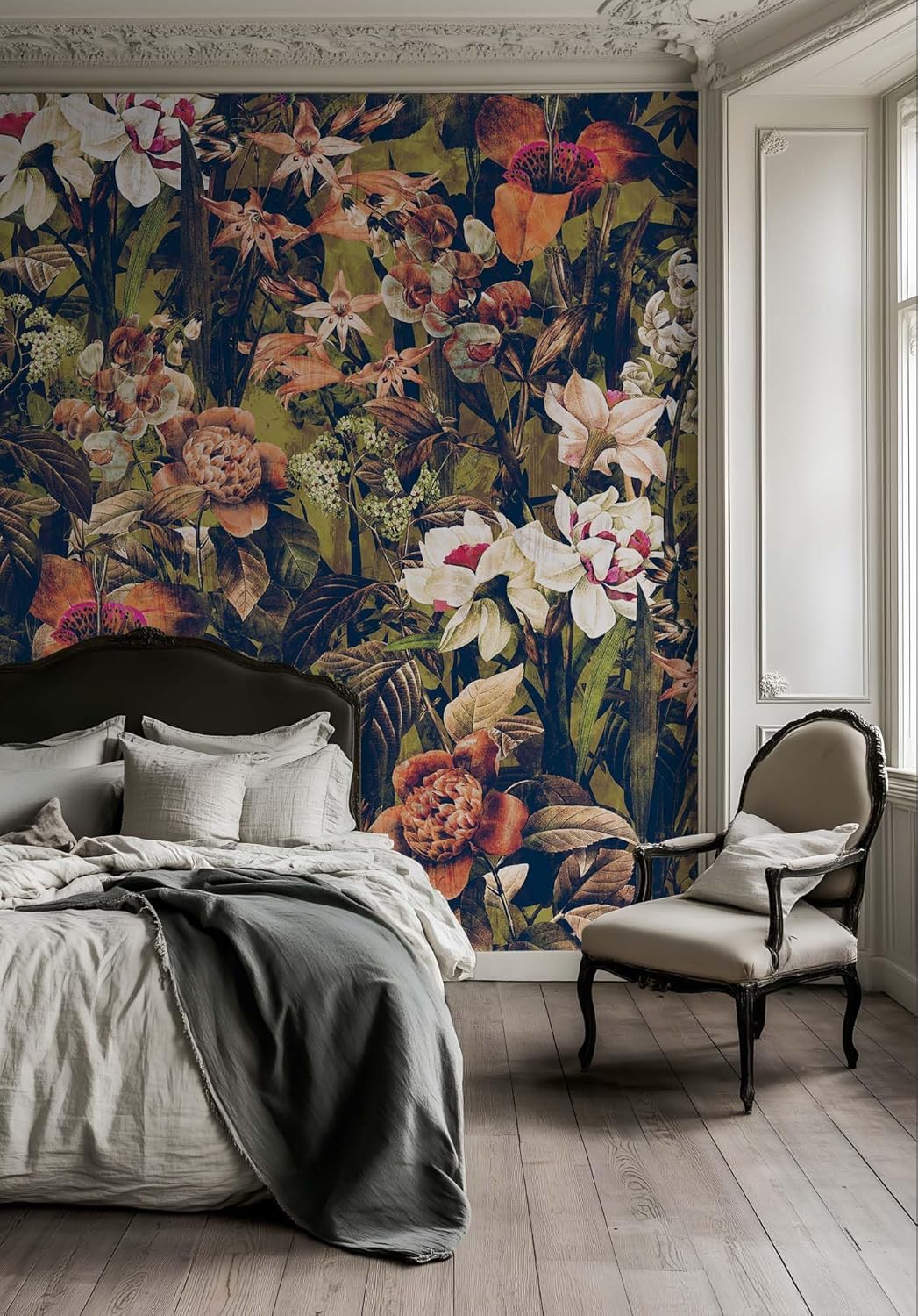 نسيج جداري فاخر بنقوش زهور، مط - مراجعة Home Textiles Luxury Curtains وسعره