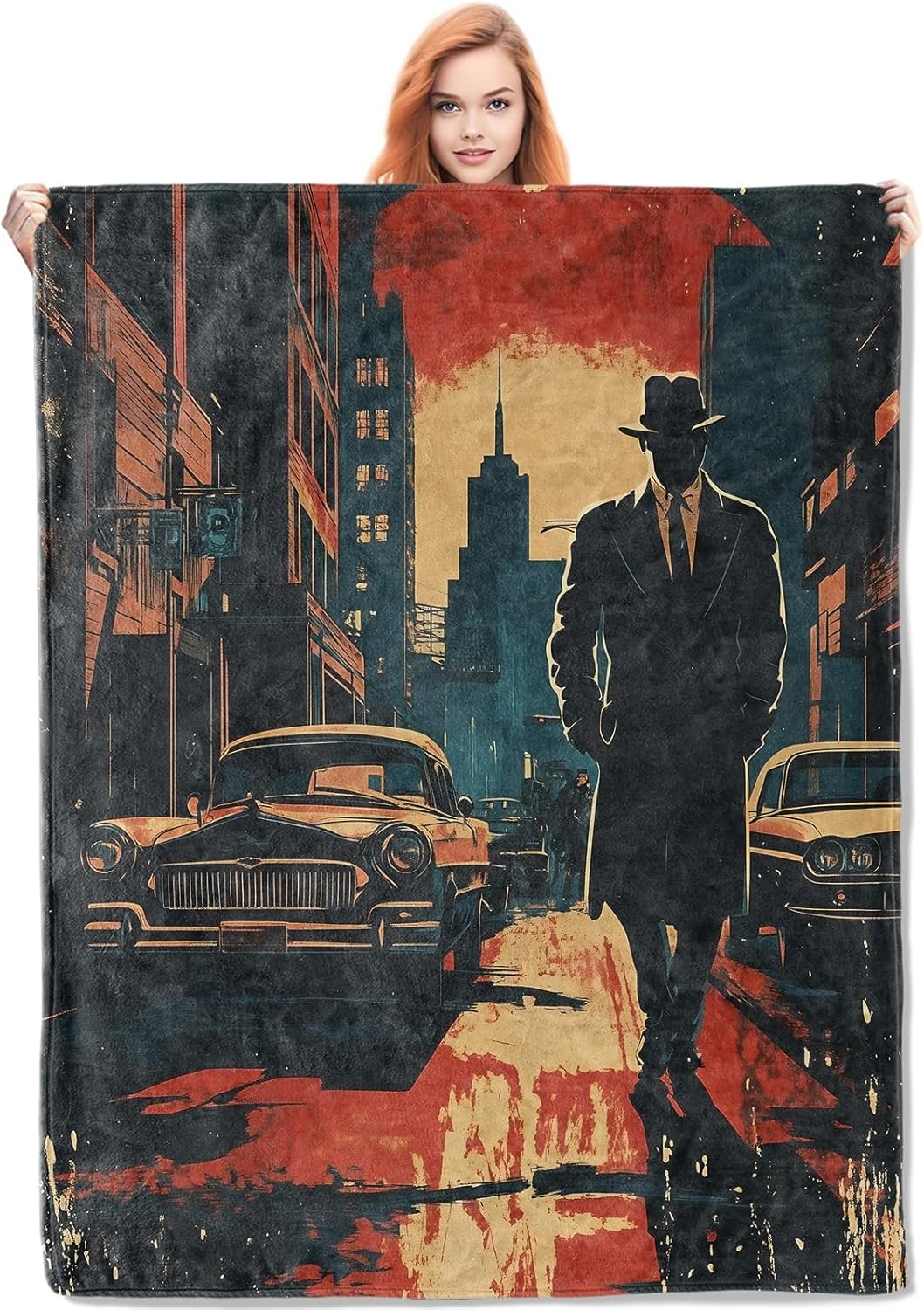 بطانية Noir Detective هدايا لل - مراجعة Home Textiles Blanket وسعره