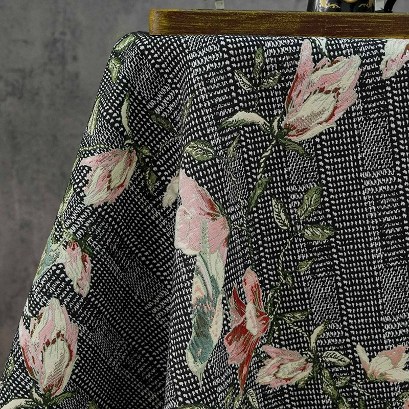 قماش جاكار أوروبي بنقوش زهور و - مراجعة Home Textiles Luxury Curtains وسعره