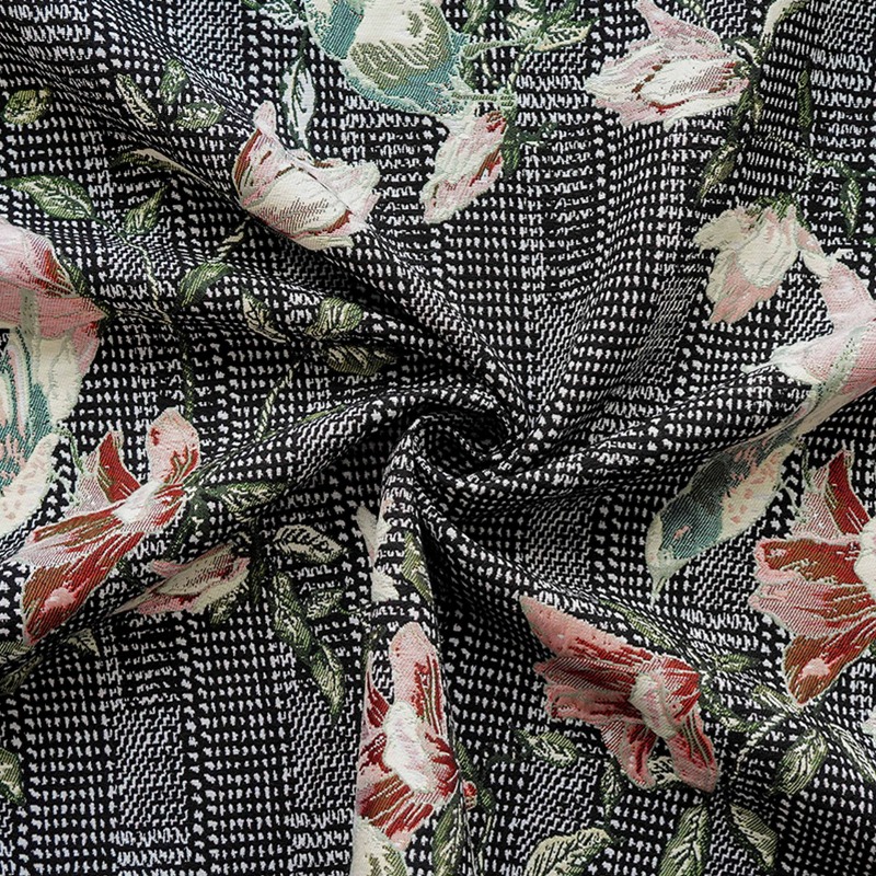 قماش جاكار أوروبي بنقوش زهور و - مراجعة Home Textiles Luxury Curtains وسعره