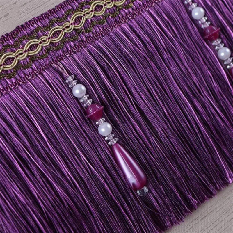 شريط خياطة فاخر من قماش التنجي - مراجعة Home Textiles Luxury Curtains وسعره